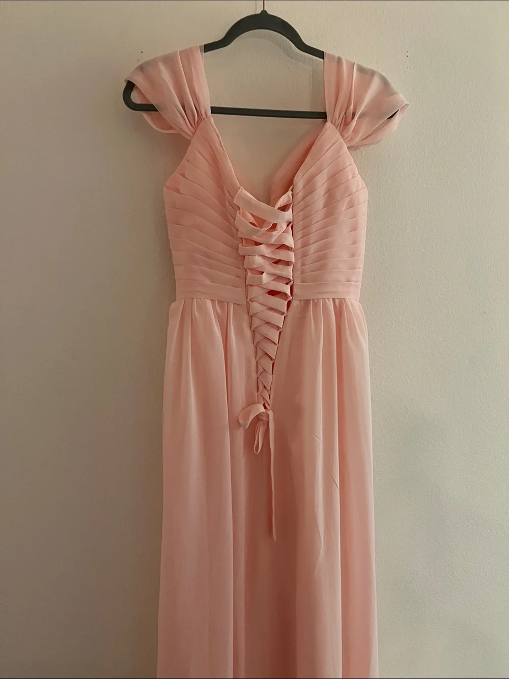 Light Pink Chiffon High-Low Formal Dress P2P 20
